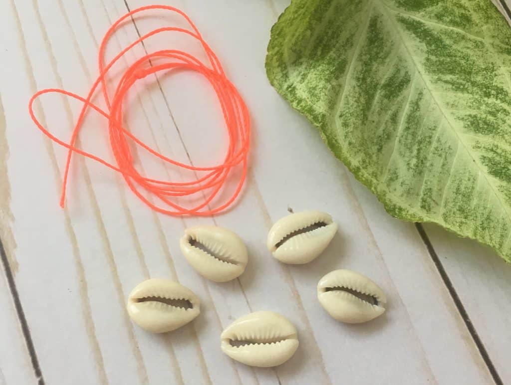 cowrie bracelet materials