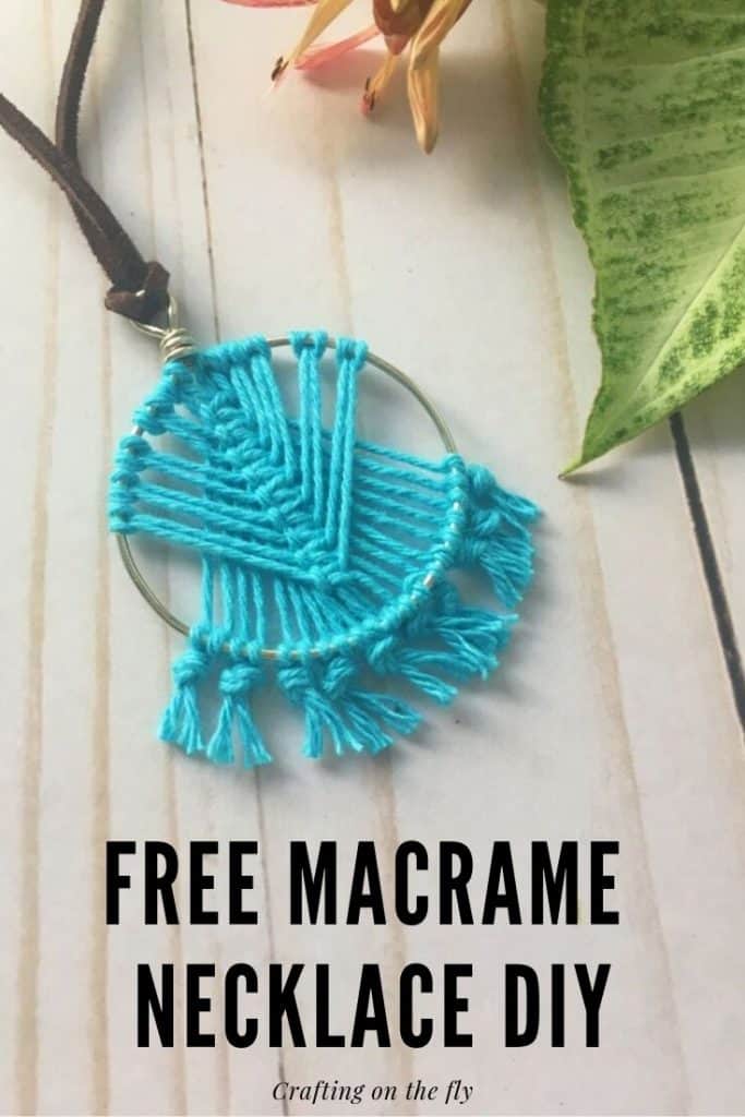 free macrame necklace diy