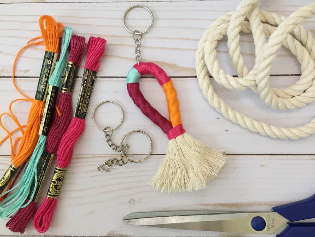 Diy Colorful Keychain Easy Step By