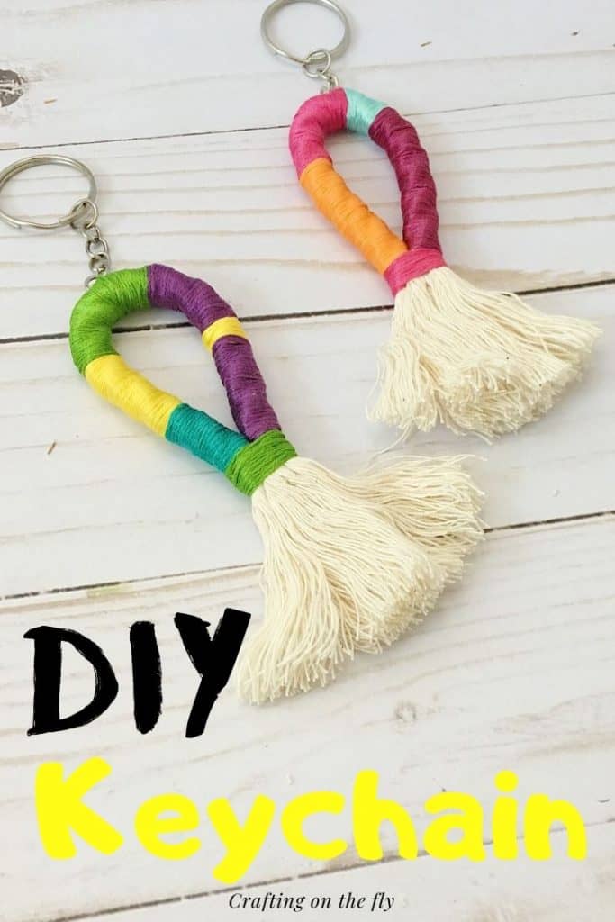 DIY Colorful Keychain Easy Step by Step Instructions - Crafting on