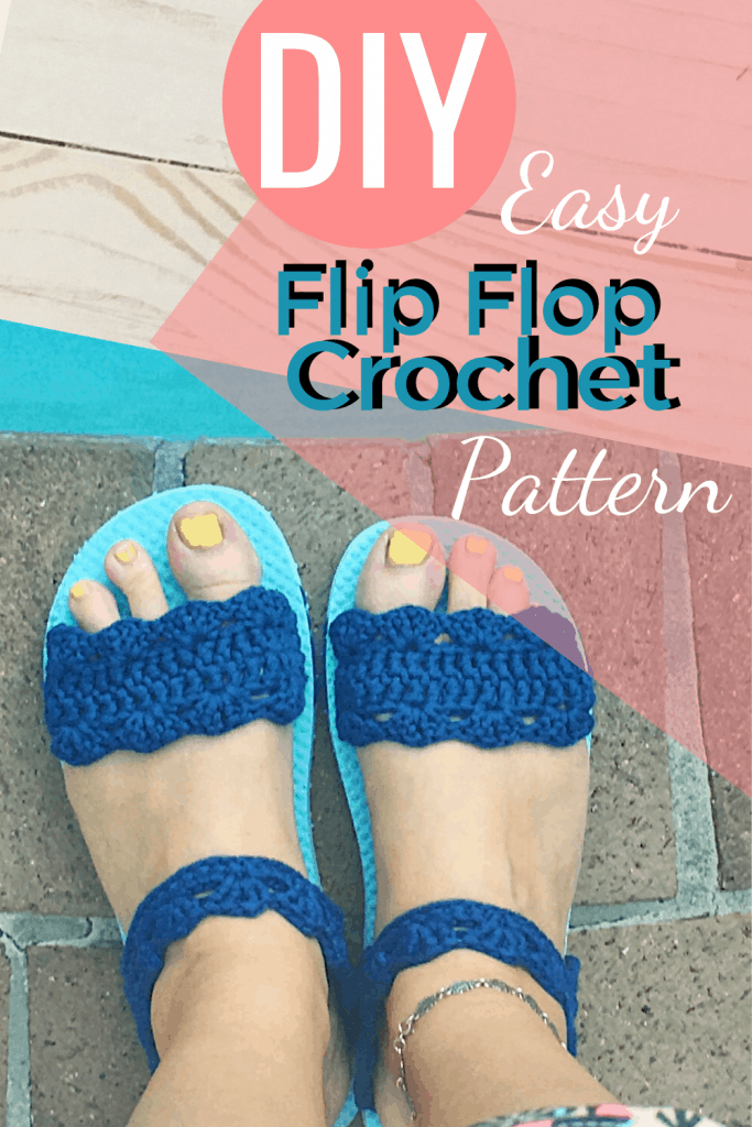 Crochet Flip Flop - Crafting on the Fly