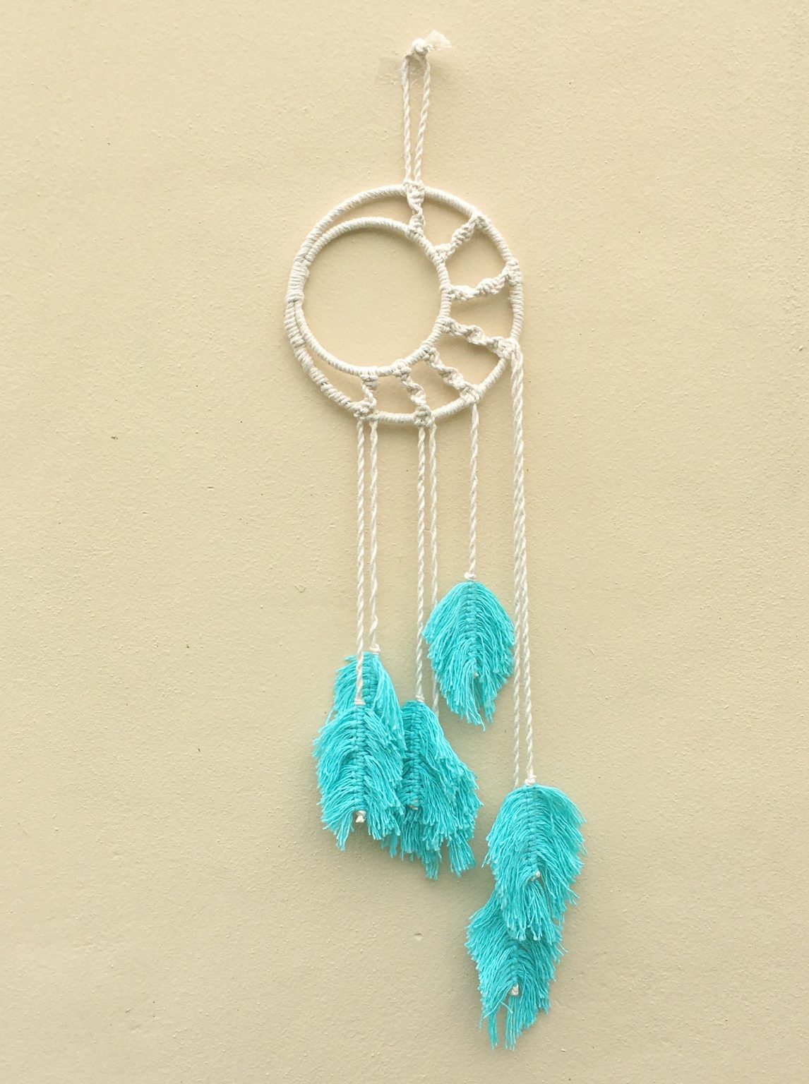 Macrame Dream Catcher Wall Hanging Tutorial Crafting on the Fly