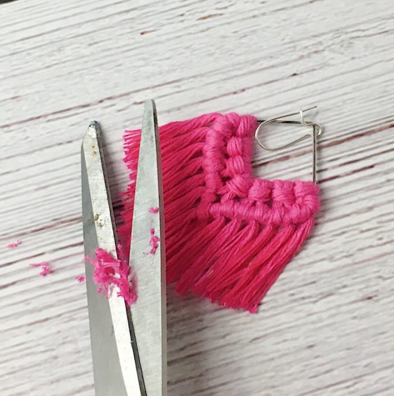 How To Make Macrame Earrings Tutorial Crafting on the Fly