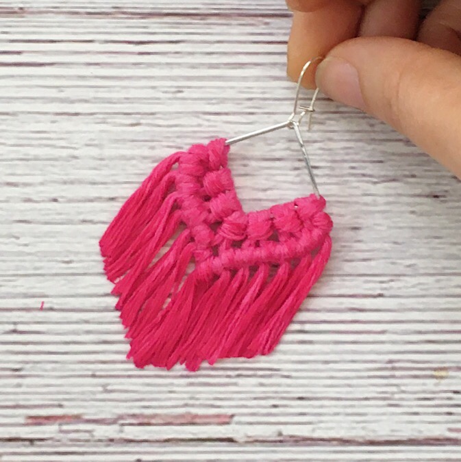 How To Make Macrame Earrings Tutorial  Crafting on the Fly