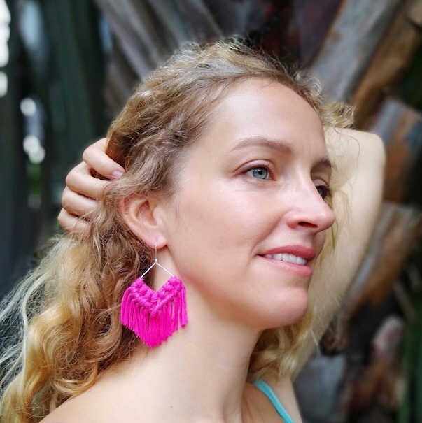How to Make Macrame Leaf Earrings BeginnerFriendly  YouTube