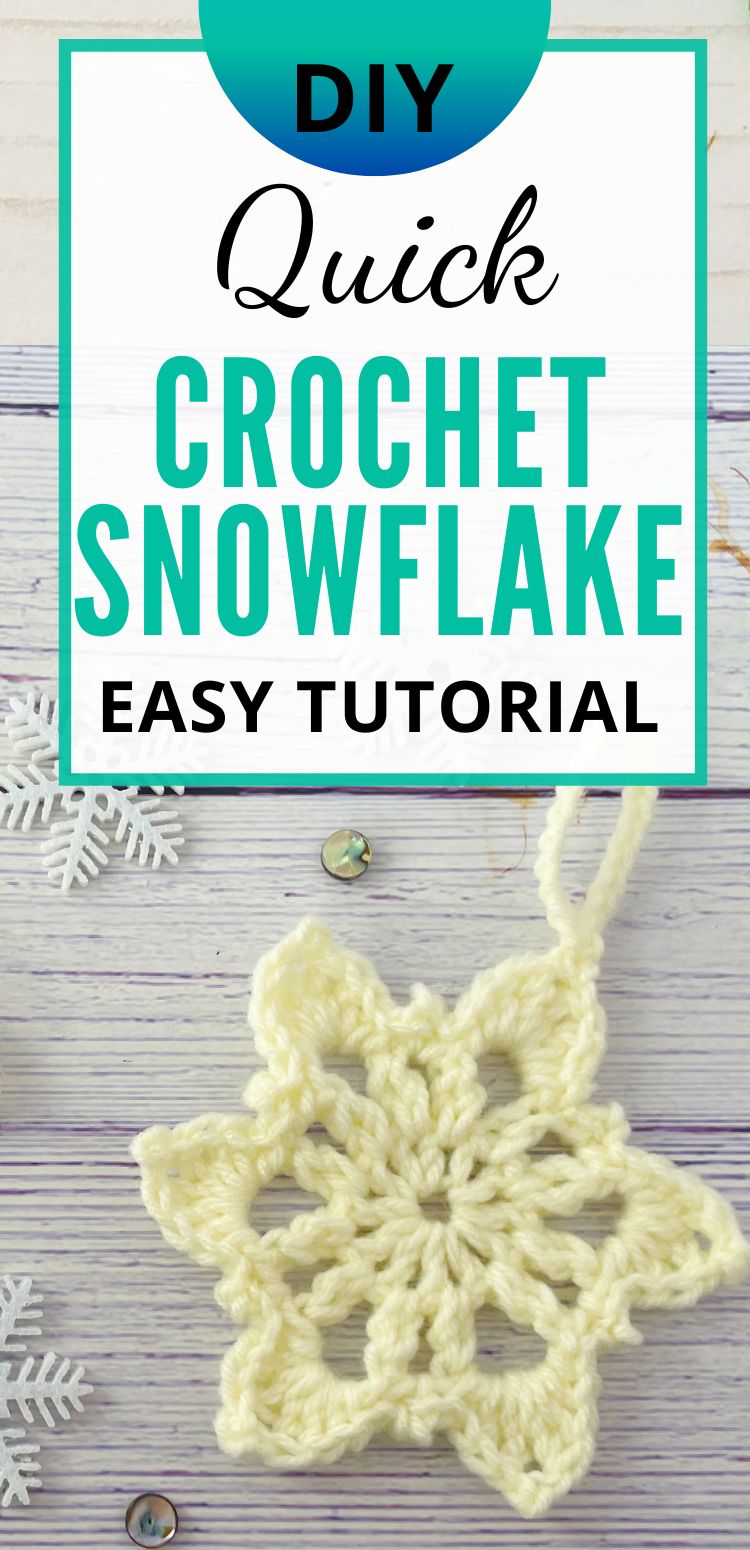 How to crochet a Snowflake Ornament Crafting on the Fly